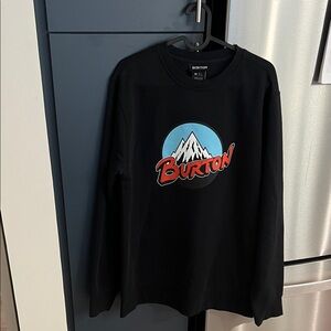 Burton Black Sweatshirt with Mountain Logo